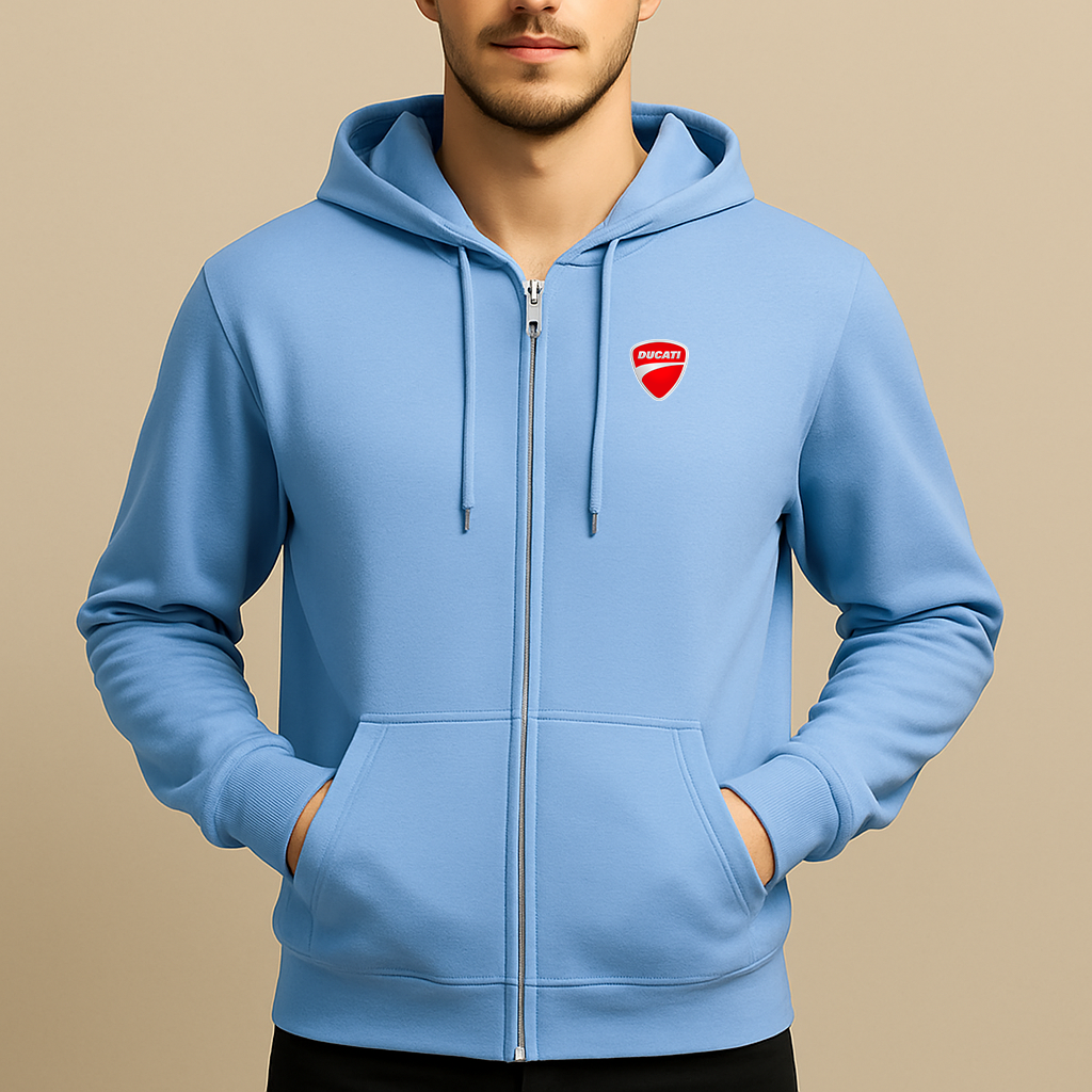 Men’s Ducati Motorcycle Zipper Hoodie
