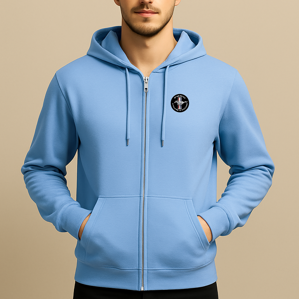 Men’s Ford Mustang Motorsport Car Zipper Hoodie