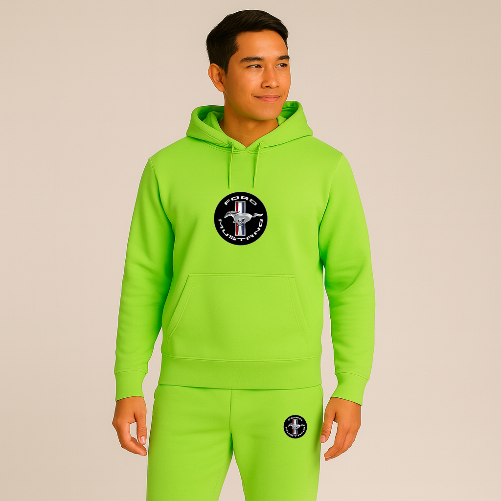 Men’s Ford Mustang Motorsport Supercars Hoodie Joggers Set