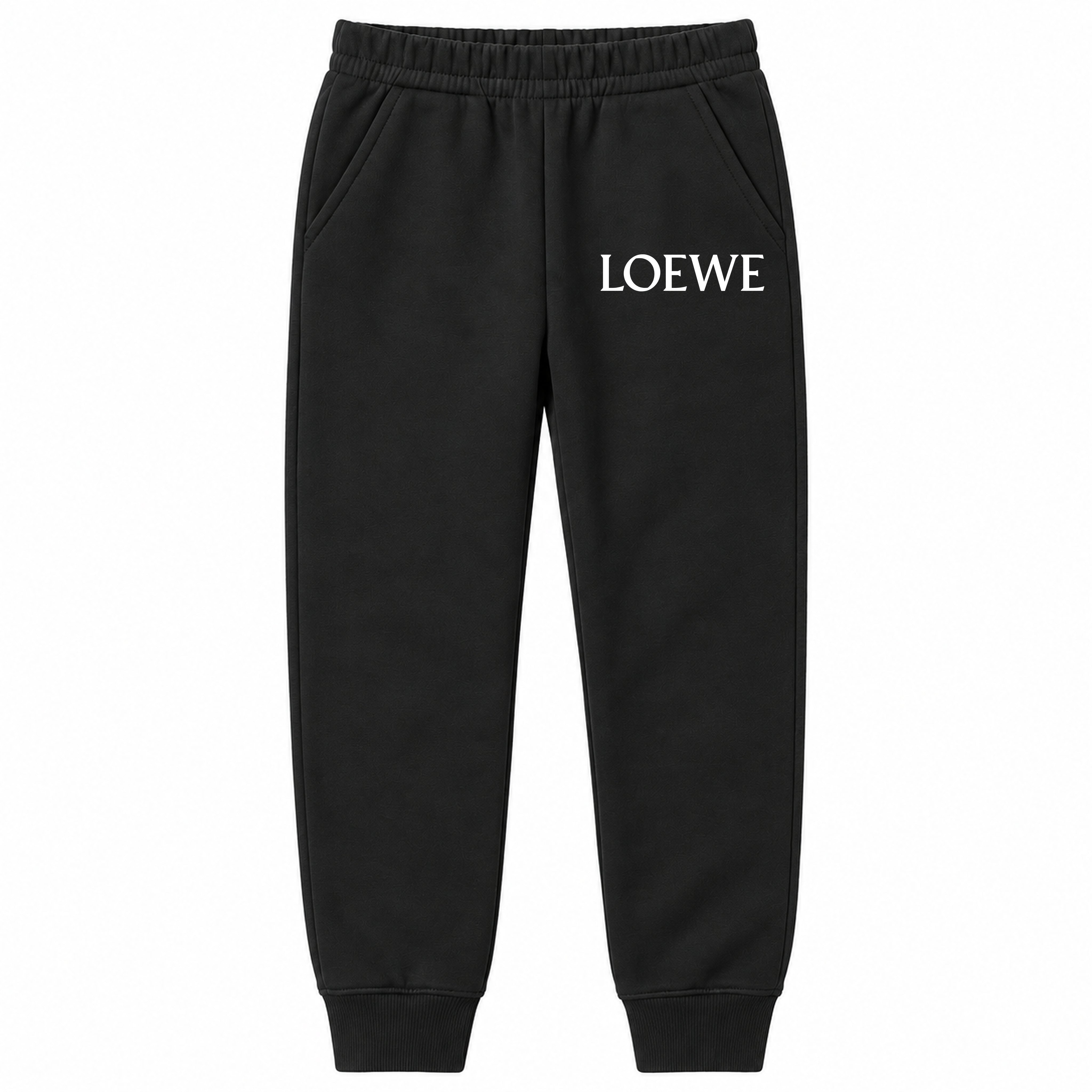 Loewe youth jogger sweatpants, Black, Youth Large ages 10–12