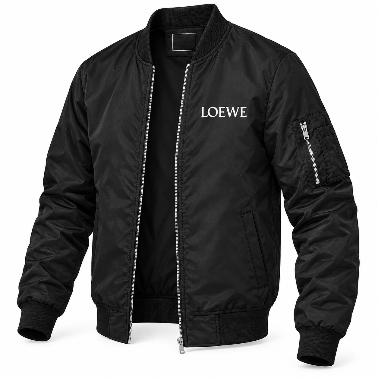Men's Loewe Lightweight Bomber Jacket | Color: Black | Image 4
