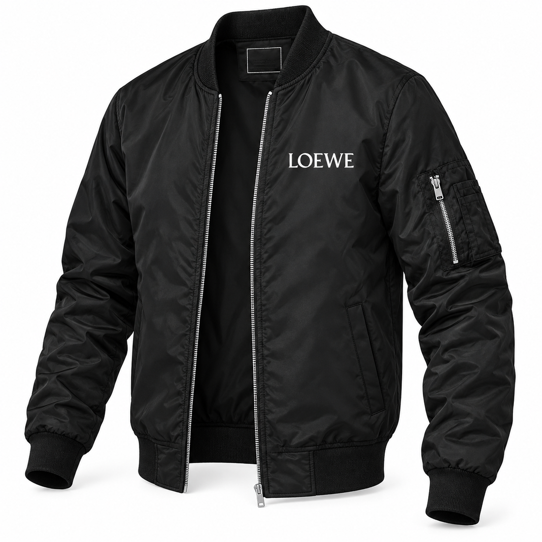 Men's Loewe Lightweight Bomber Jacket | Color: Black | Image 4