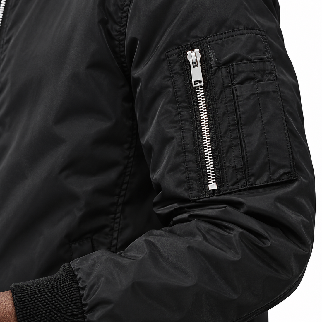 Men's Loewe Lightweight Bomber Jacket | Color: Black | Image 5