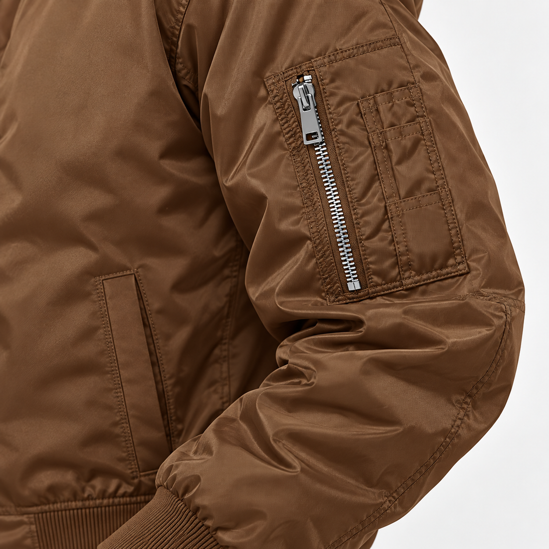 Men's Loewe Lightweight Bomber Jacket | Color: Brown | Image 5