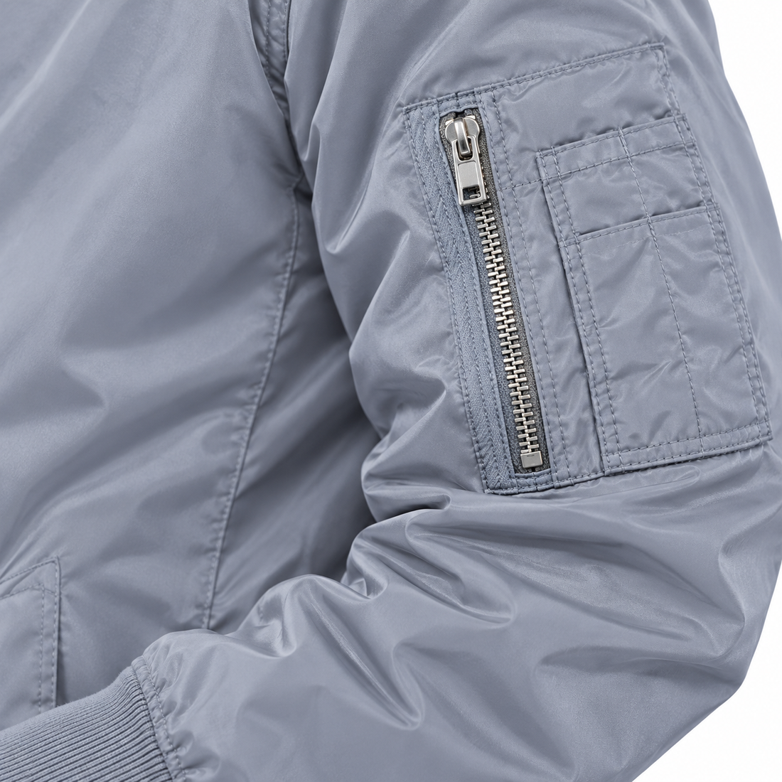 Men's Loewe Lightweight Bomber Jacket | Color: Grey | Image 5