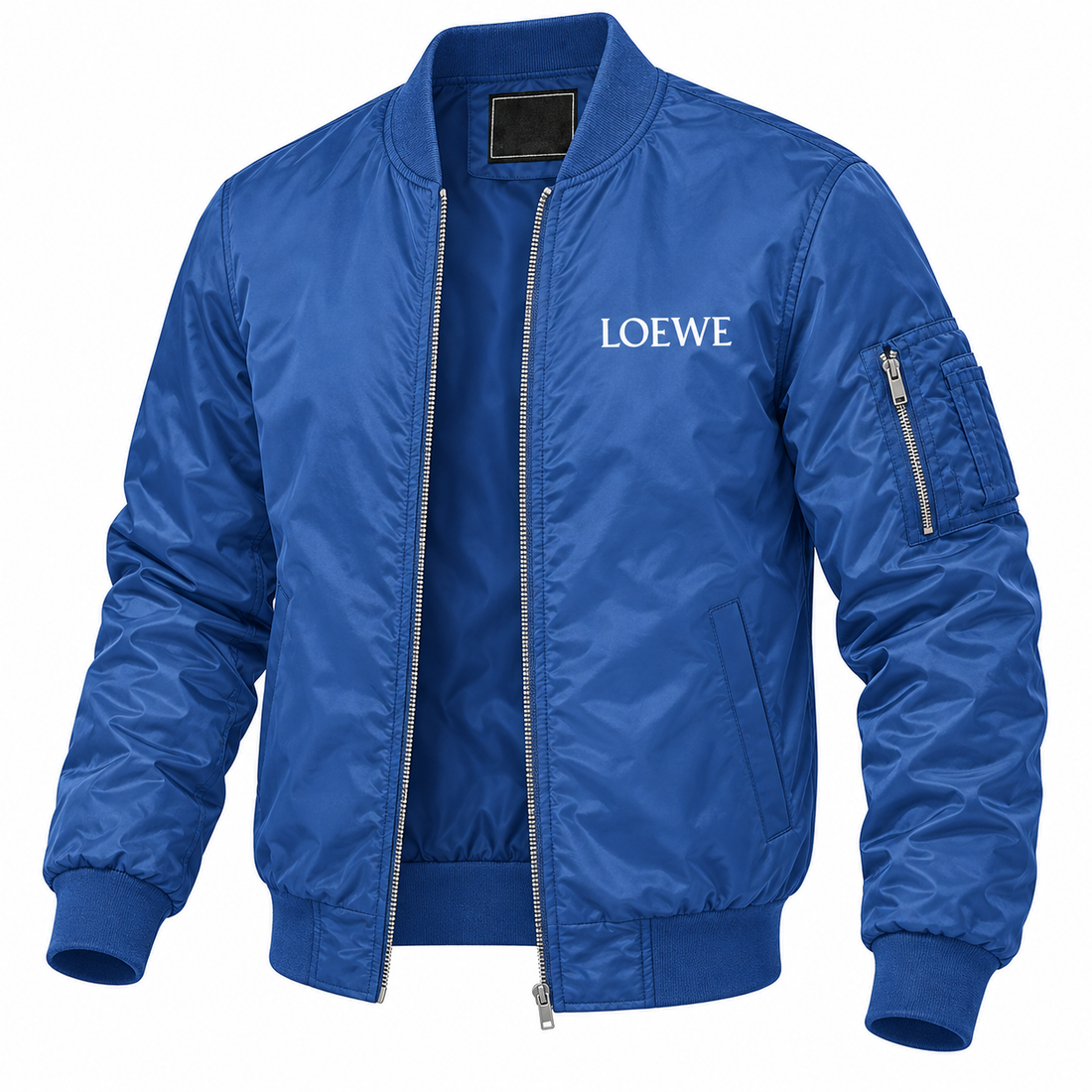 Men's Loewe Lightweight Bomber Jacket | Color: Royal Blue | Image 4