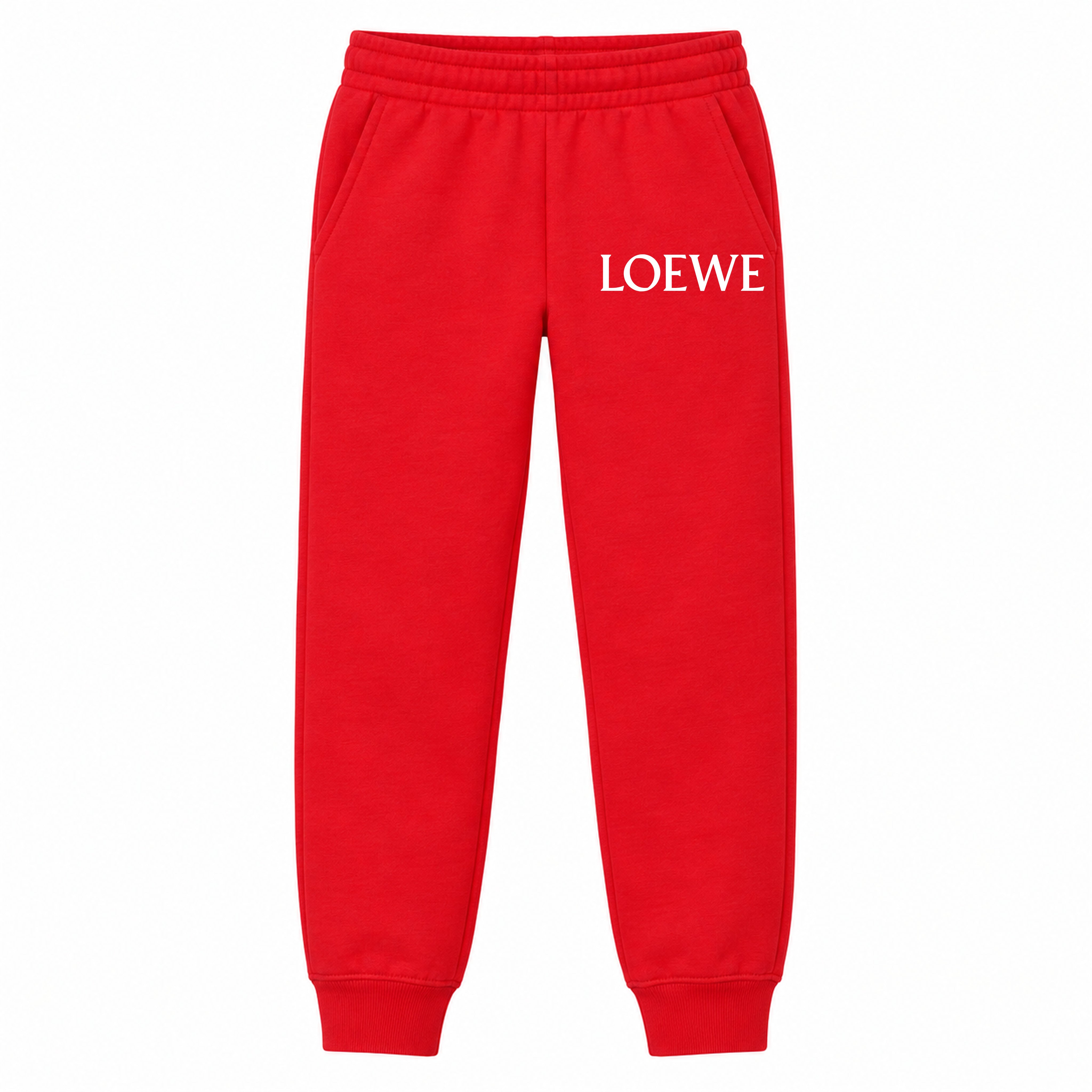 Loewe youth jogger sweatpants, Red, Youth Large ages 10–12