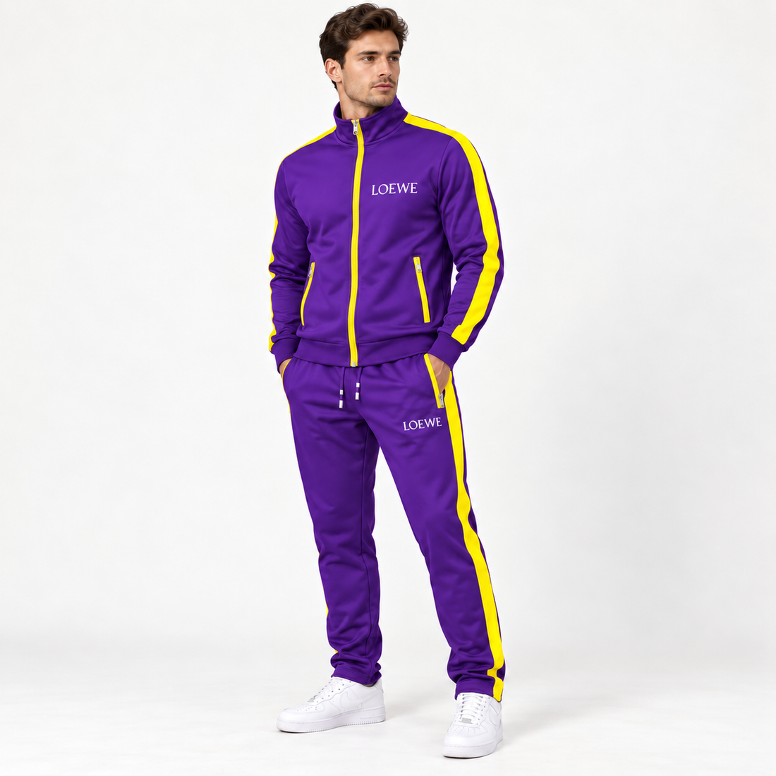 Men's Loewe Dri-Fit TrackSuit | Color: Purple | Image 2