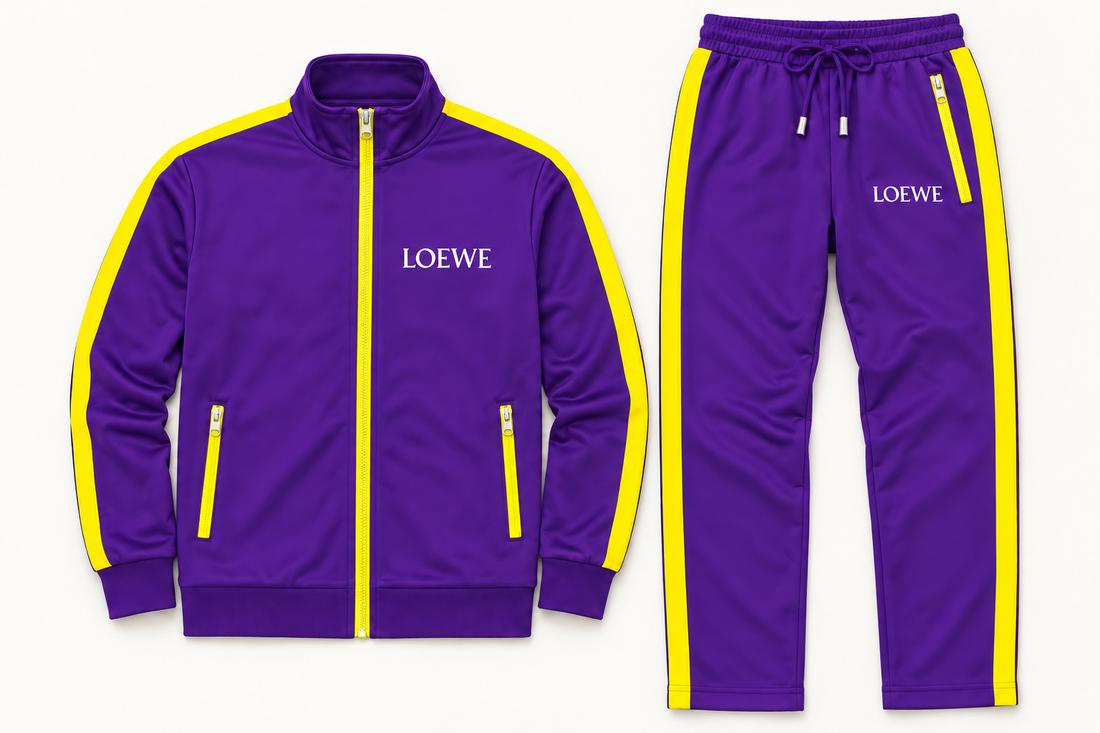Men's Loewe Dri-Fit TrackSuit | Color: Purple | Image 5