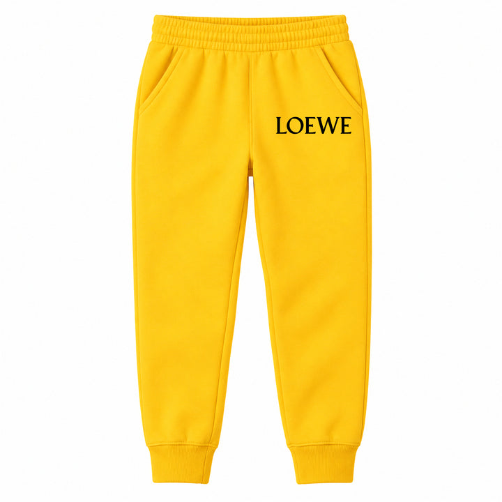 Loewe youth jogger sweatpants, Yellow, Youth Large ages 10–12