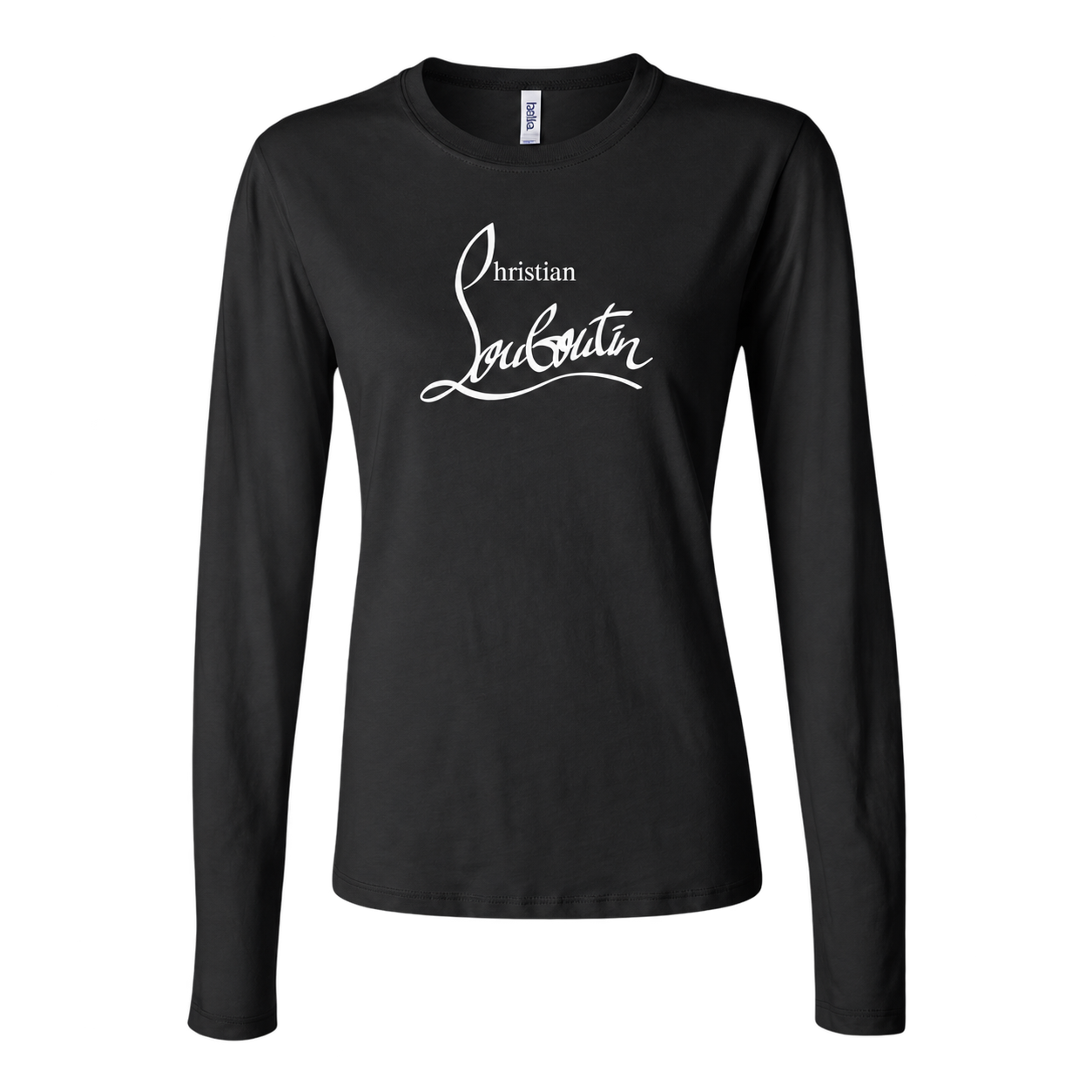 Women's Christian Louboutin Long Sleeve T-Shirt - Black - hero