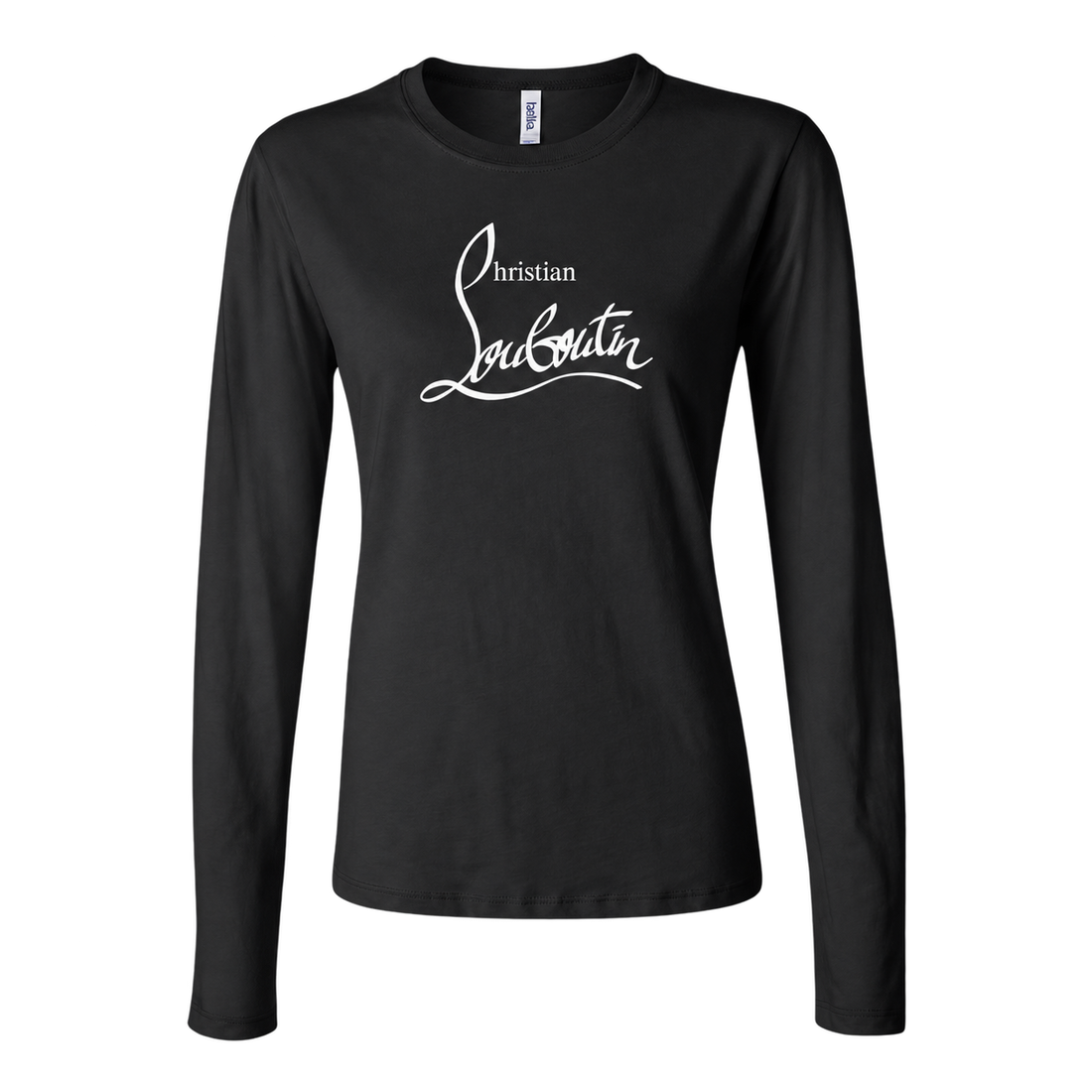 Women's Christian Louboutin Long Sleeve T-Shirt - Black - hero