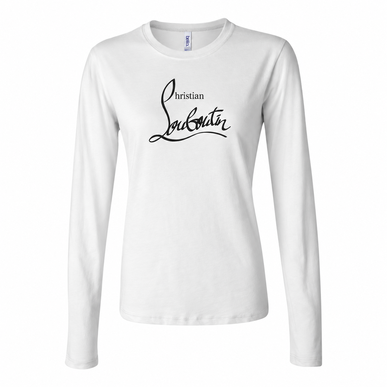 Women's Christian Louboutin Long Sleeve T-Shirt - White - hero