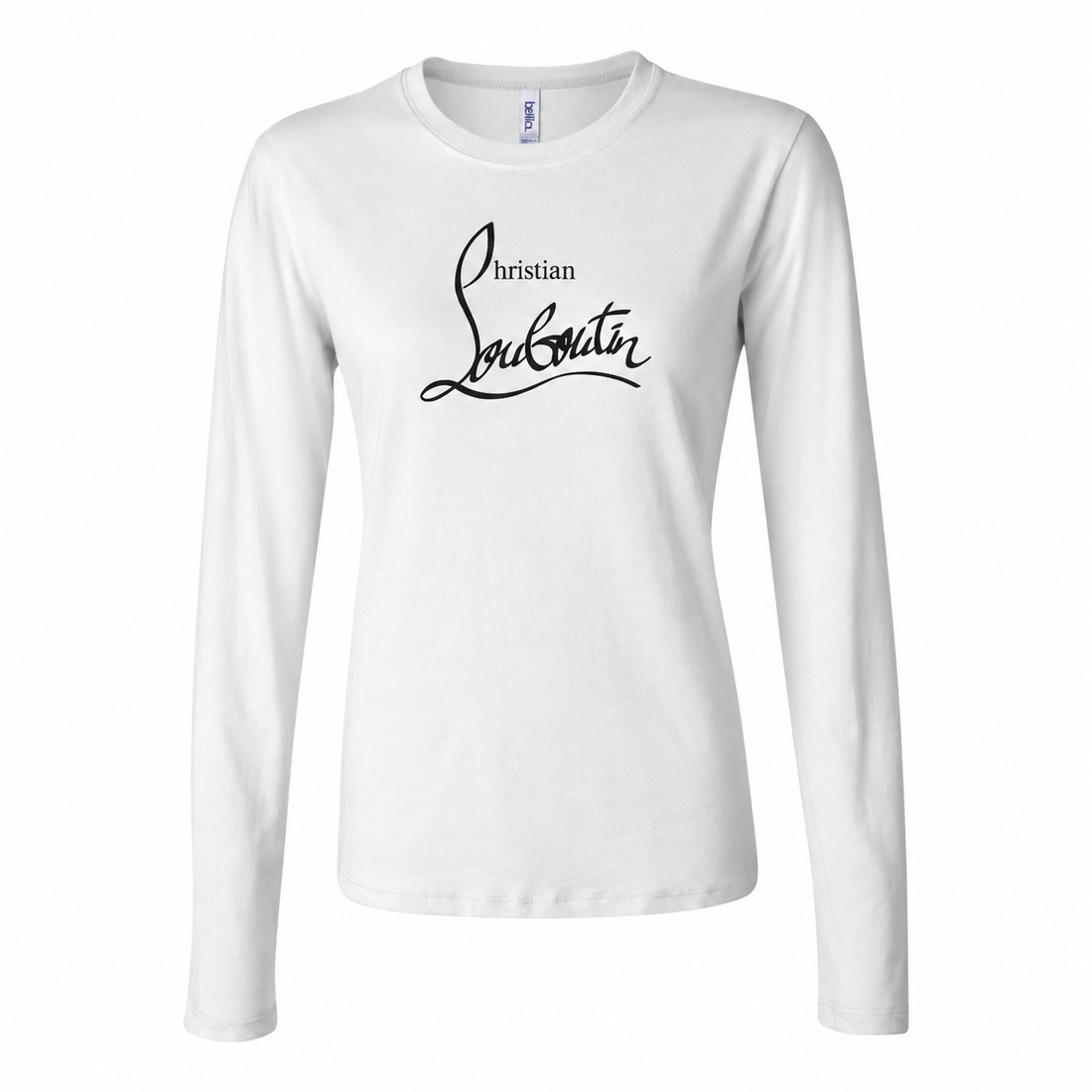 Women's Christian Louboutin Long Sleeve T-Shirt - White - hero