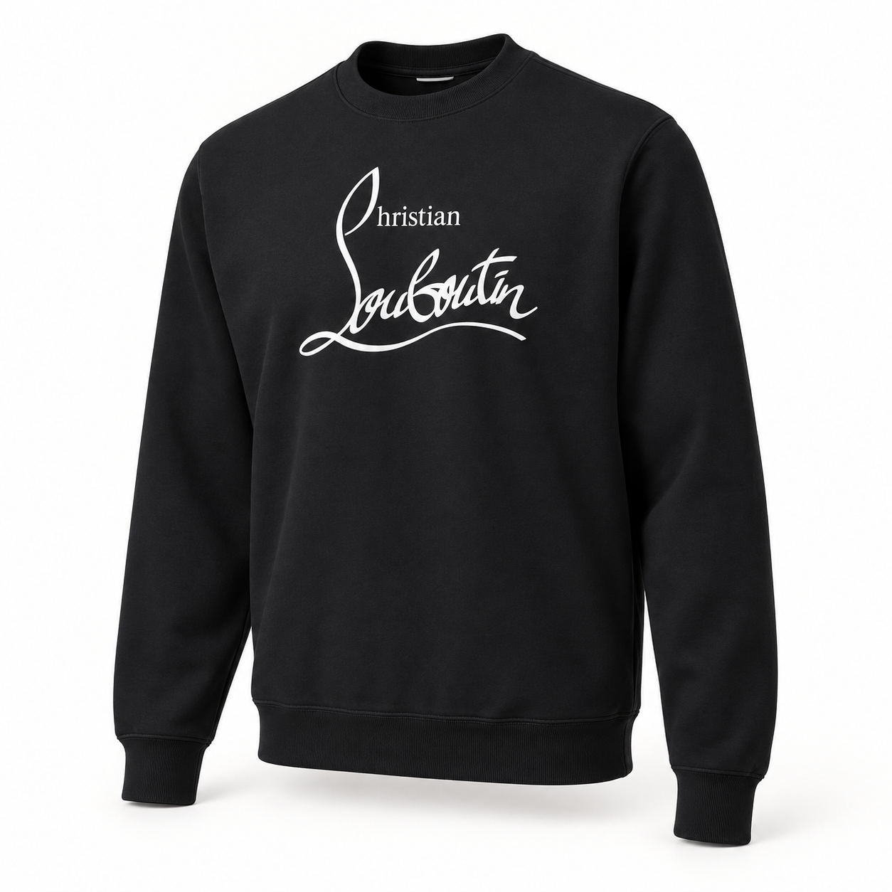 Men's Christian Louboutin Crewneck Sweatshirt black alternate angle