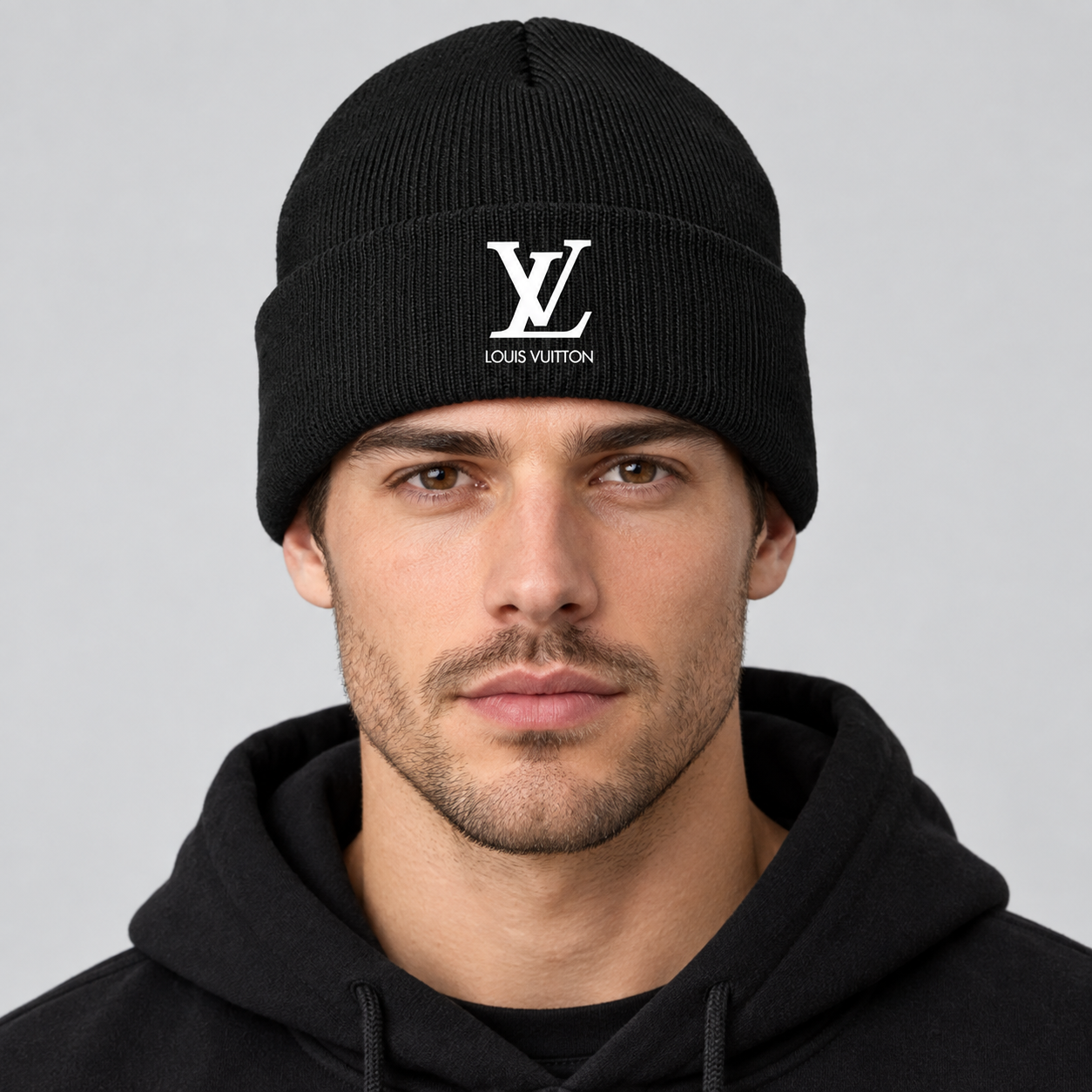 Louis Vuitton Beanie Hat | Color: Black | Image 2