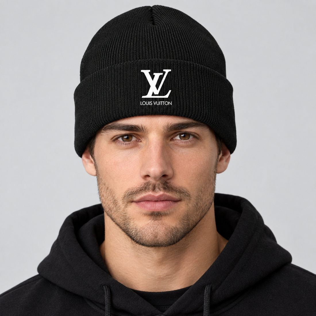 Louis Vuitton Beanie Hat | Color: Black | Image 2