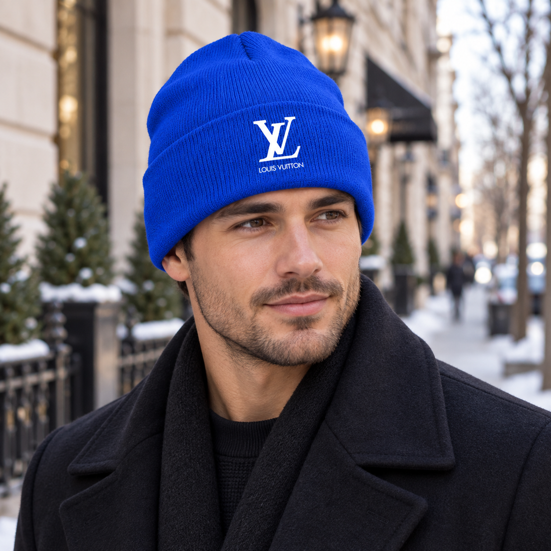 Louis Vuitton Beanie Hat | Color: Blue | Image 3