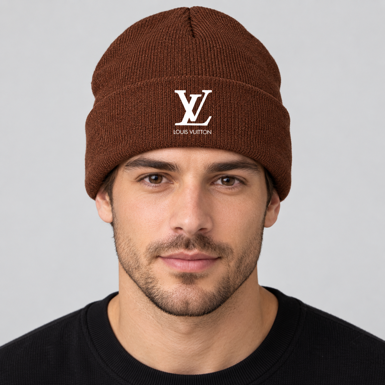 Louis Vuitton Beanie Hat | Color: Brown | Image 2