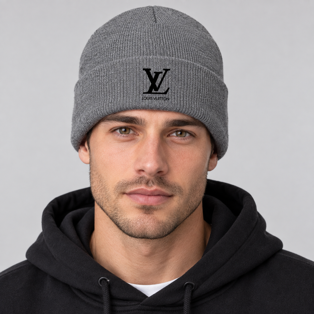 Louis Vuitton Beanie Hat | Color: Grey | Image 2