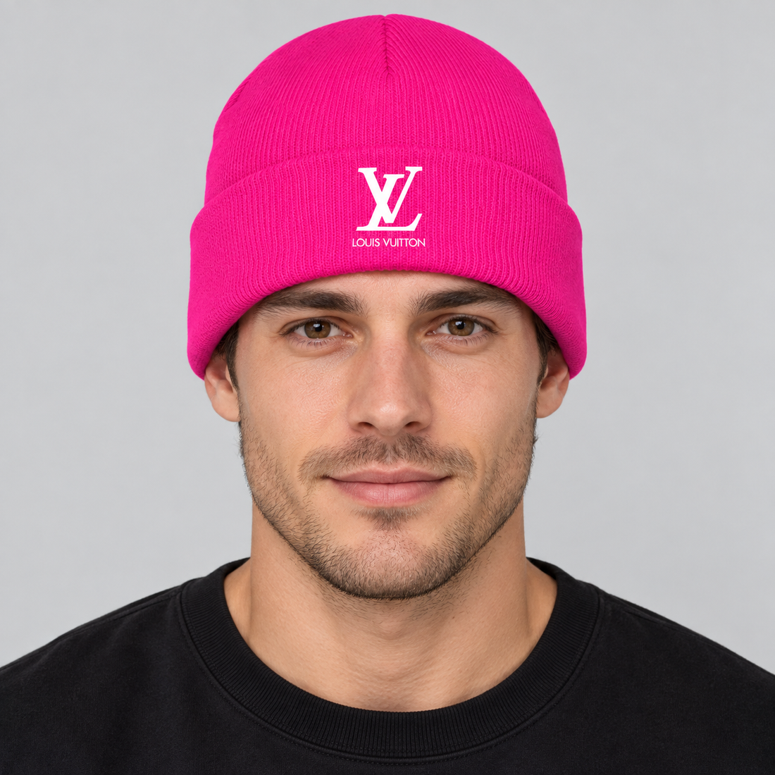 Louis Vuitton Beanie Hat | Color: Hot Pink | Image 2