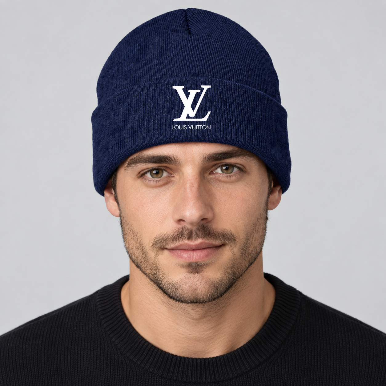 Louis Vuitton Beanie Hat | Color: Navy | Image 2