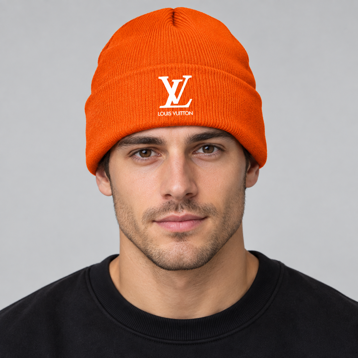 Louis Vuitton Beanie Hat | Color: Orange | Image 2