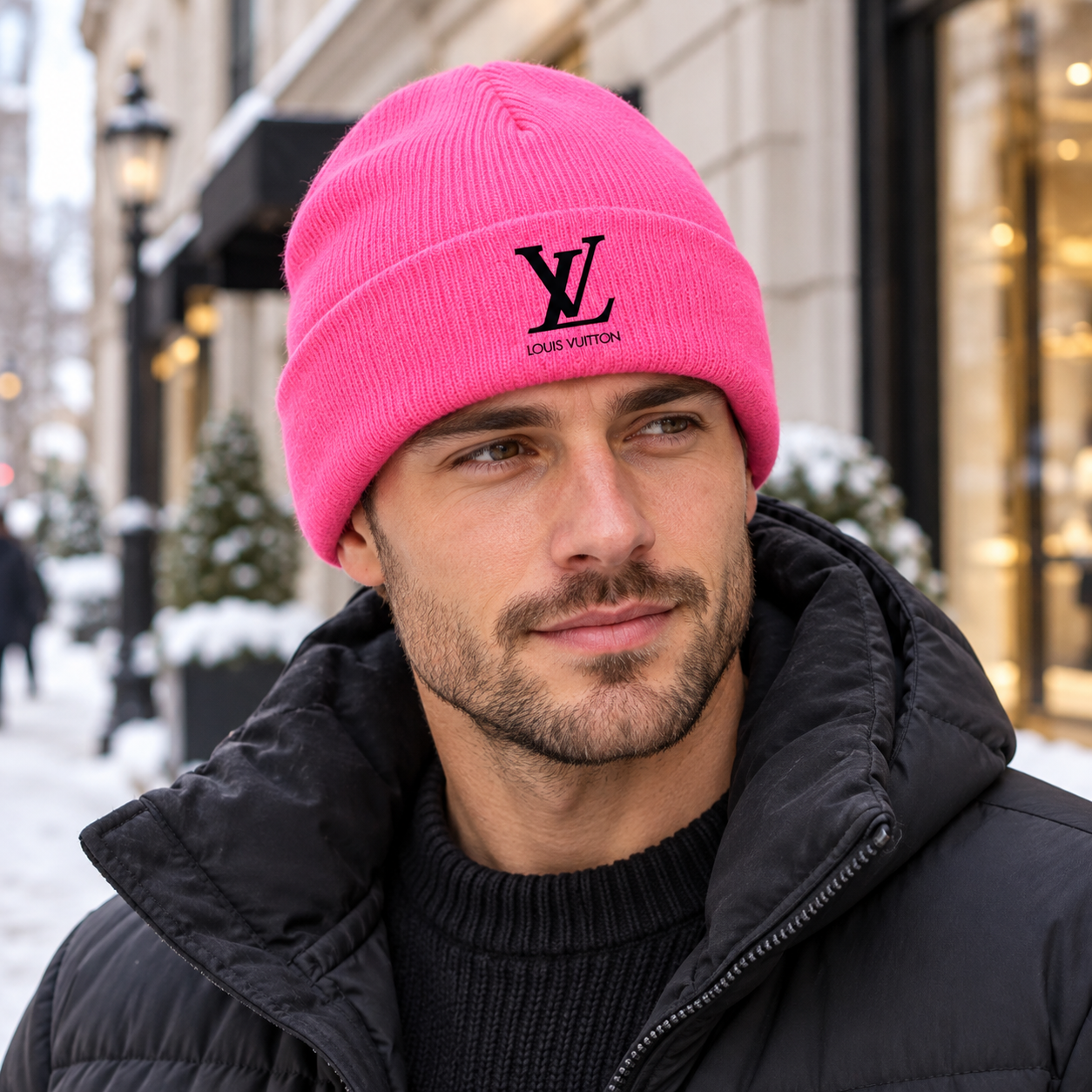 Louis Vuitton Beanie Hat | Color: Pink | Image 2
