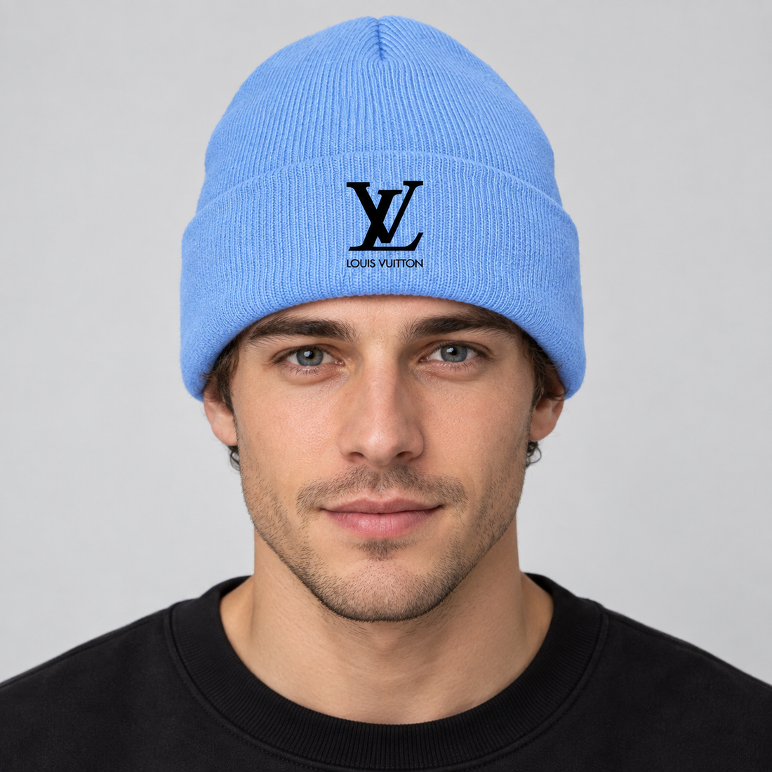 Louis Vuitton Beanie Hat | Color: Sky Bllue | Image 2