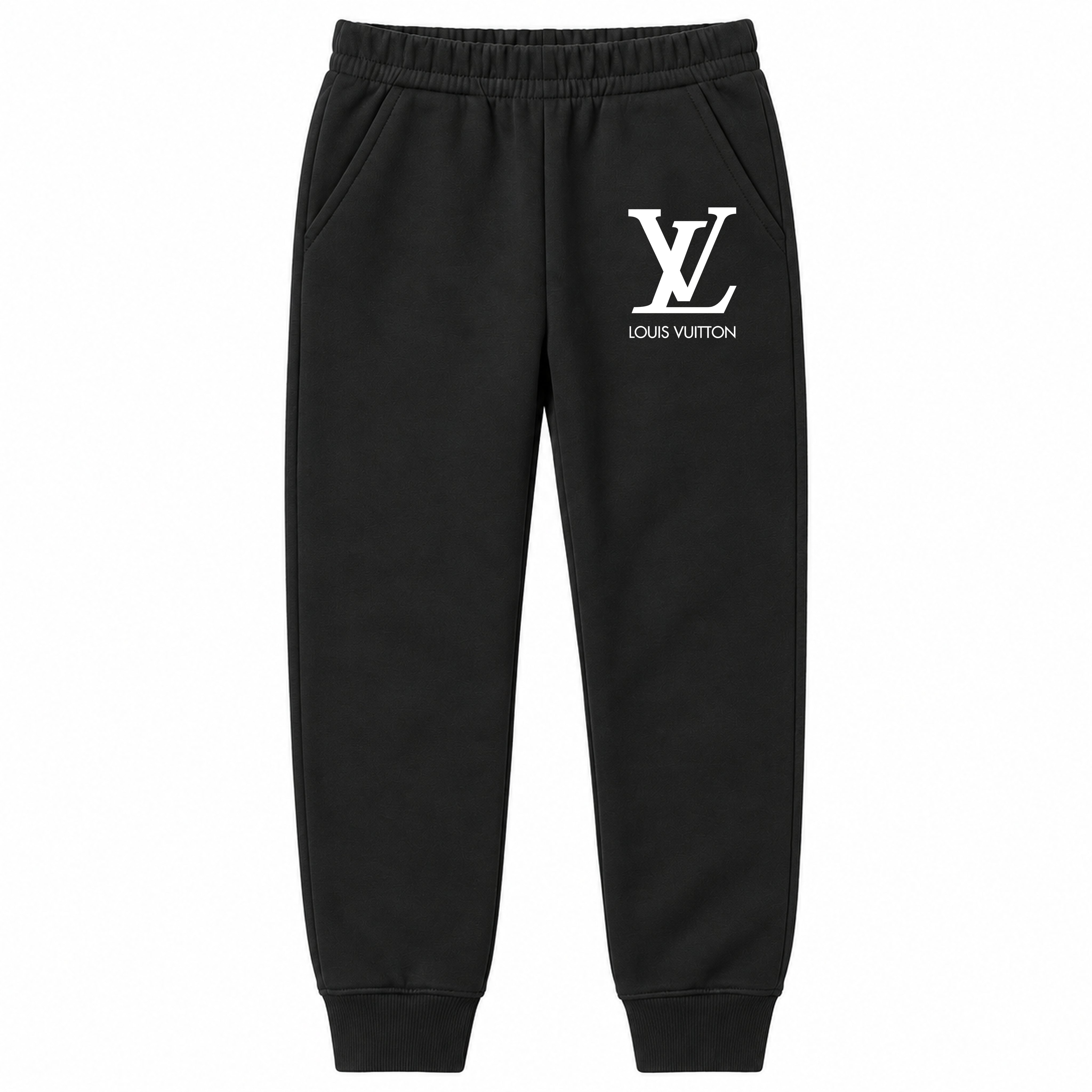 Louis Vuitton youth jogger sweatpants, Black, Youth Large ages 10–12