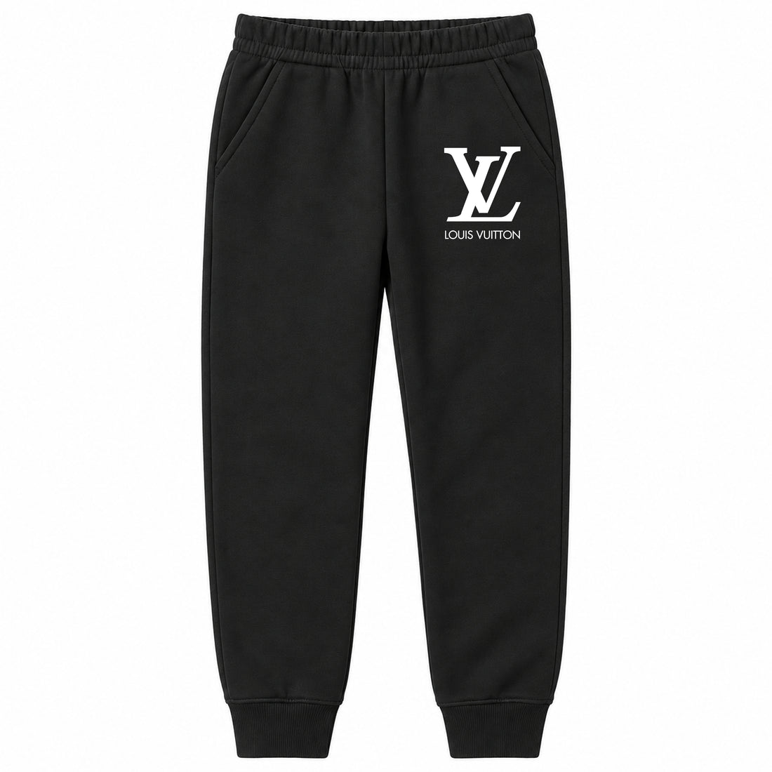 Louis Vuitton youth jogger sweatpants, Black, Youth Large ages 10–12
