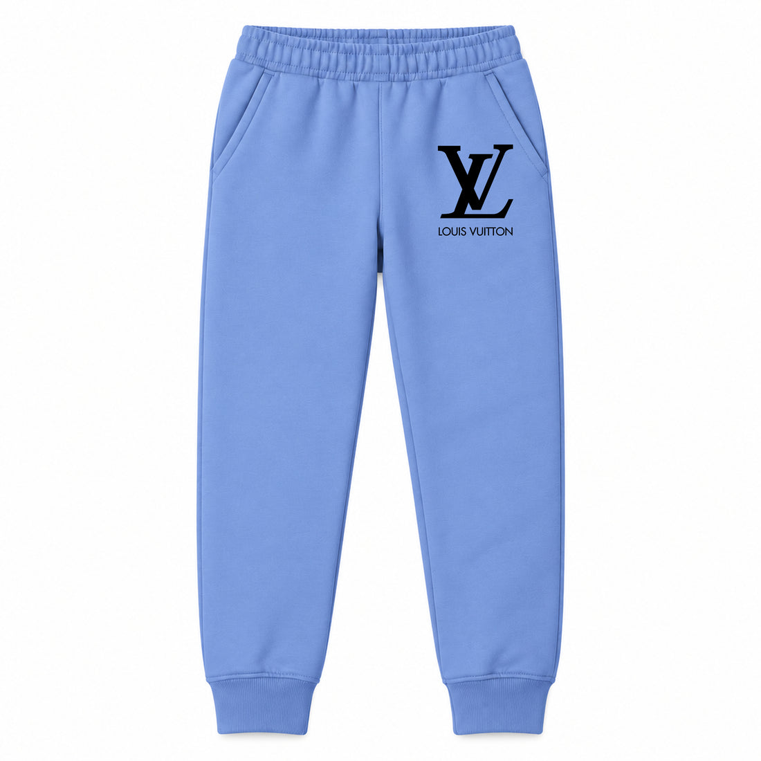 Louis Vuitton youth jogger sweatpants, Carolina Blue, Youth Large ages 10–12