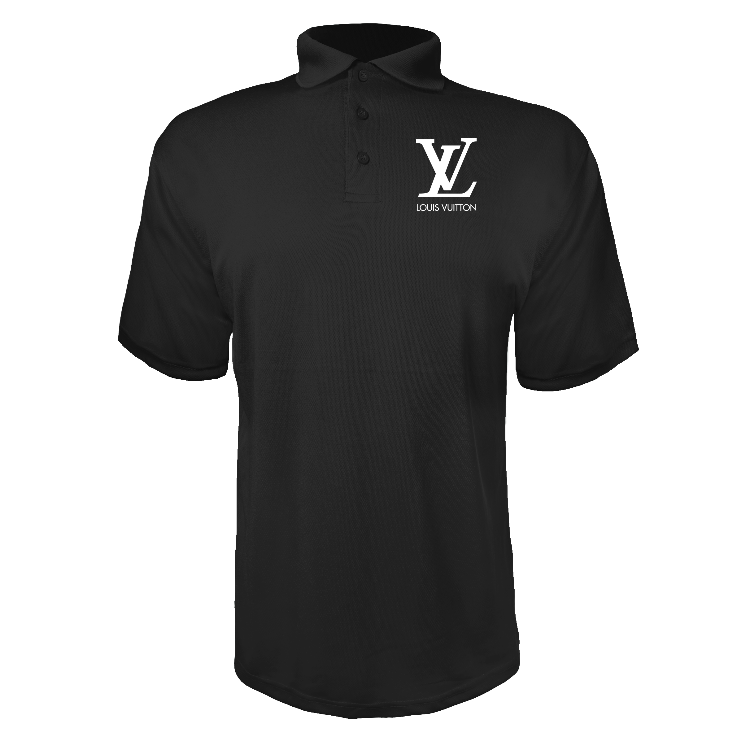 Louis Vuitton Men Polyester Polos - Black