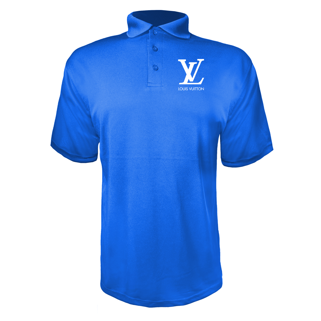 Louis Vuitton Men Polyester Polos - Blue