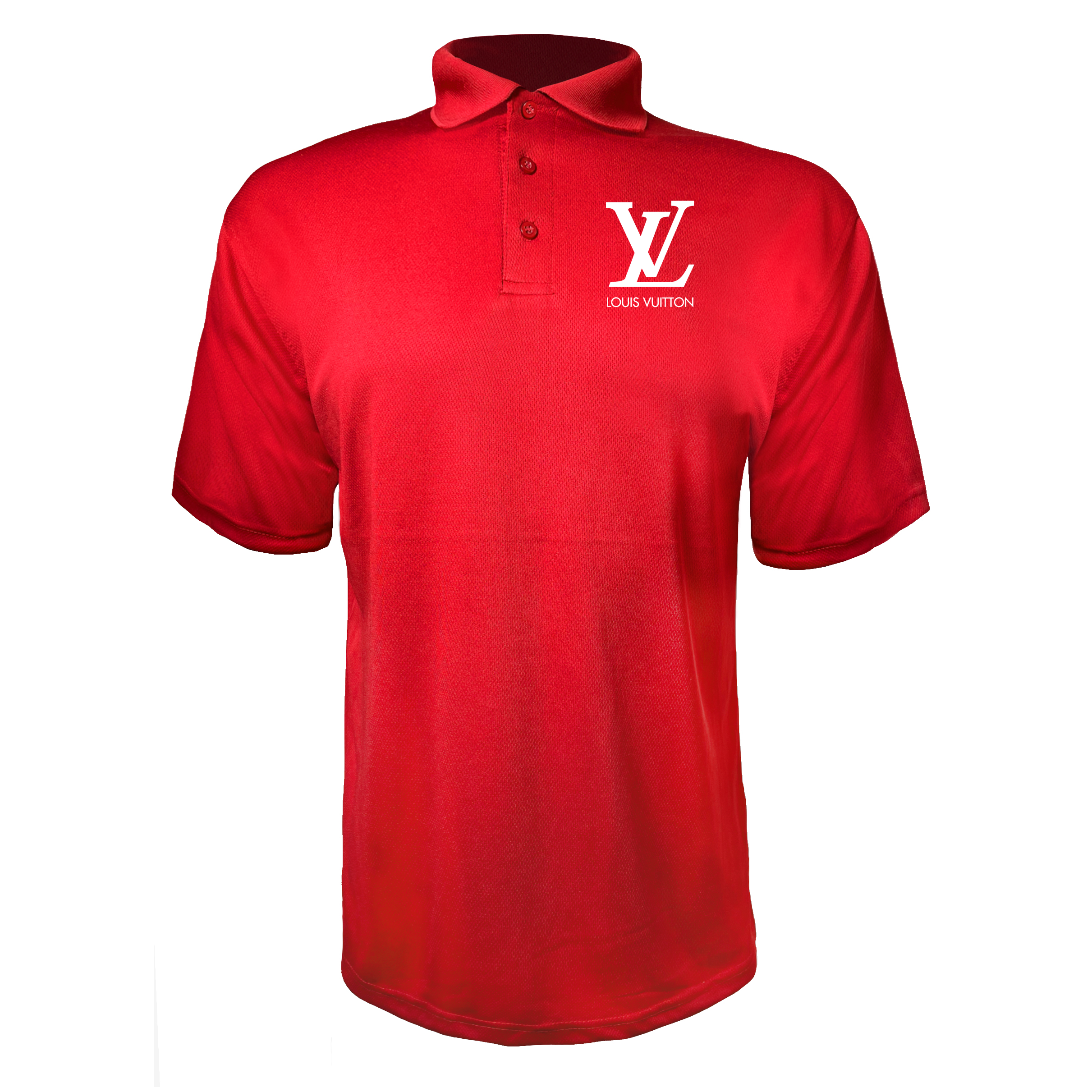 Louis Vuitton Men Polyester Polos - Red