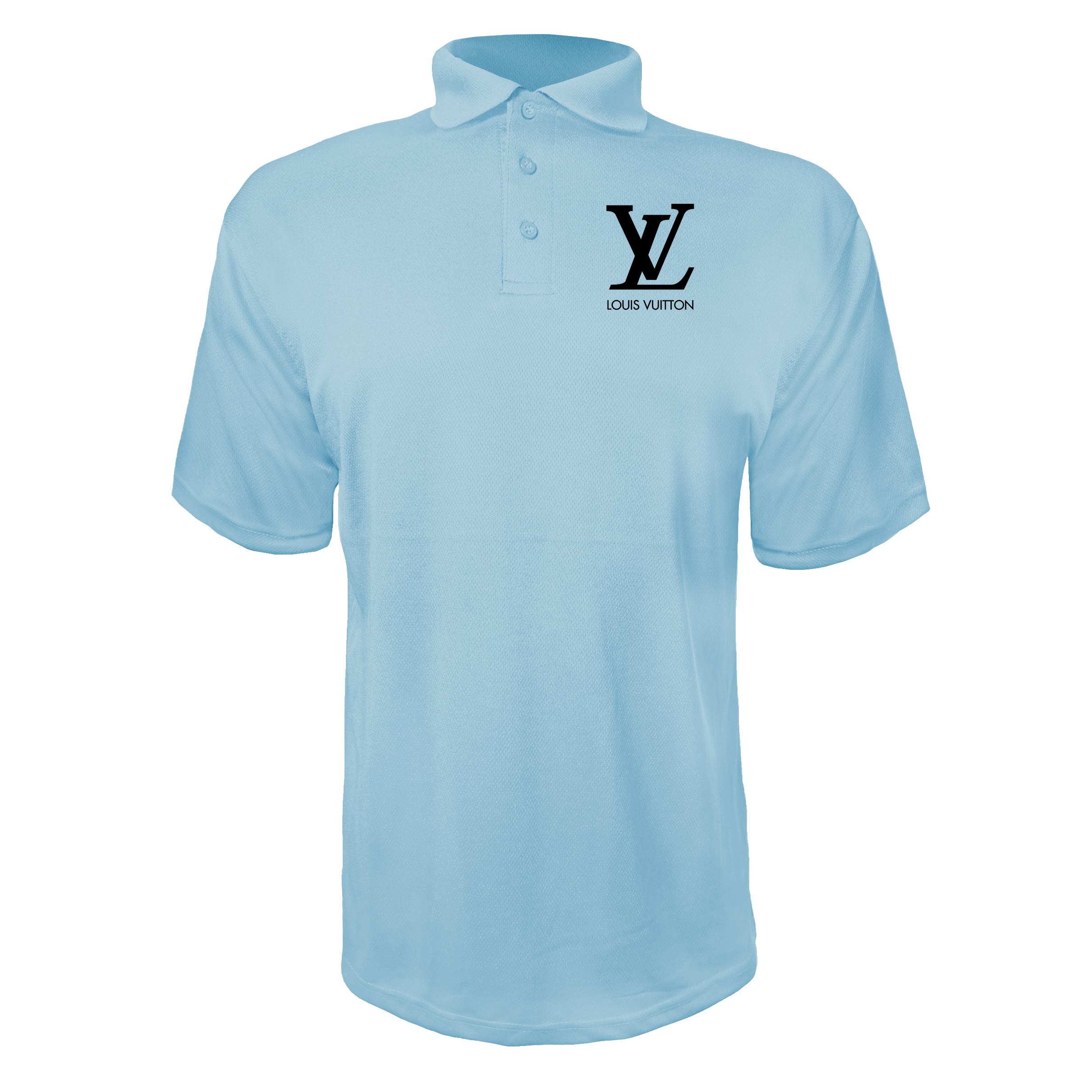 Louis Vuitton Men Polyester Polos - Sky Blue