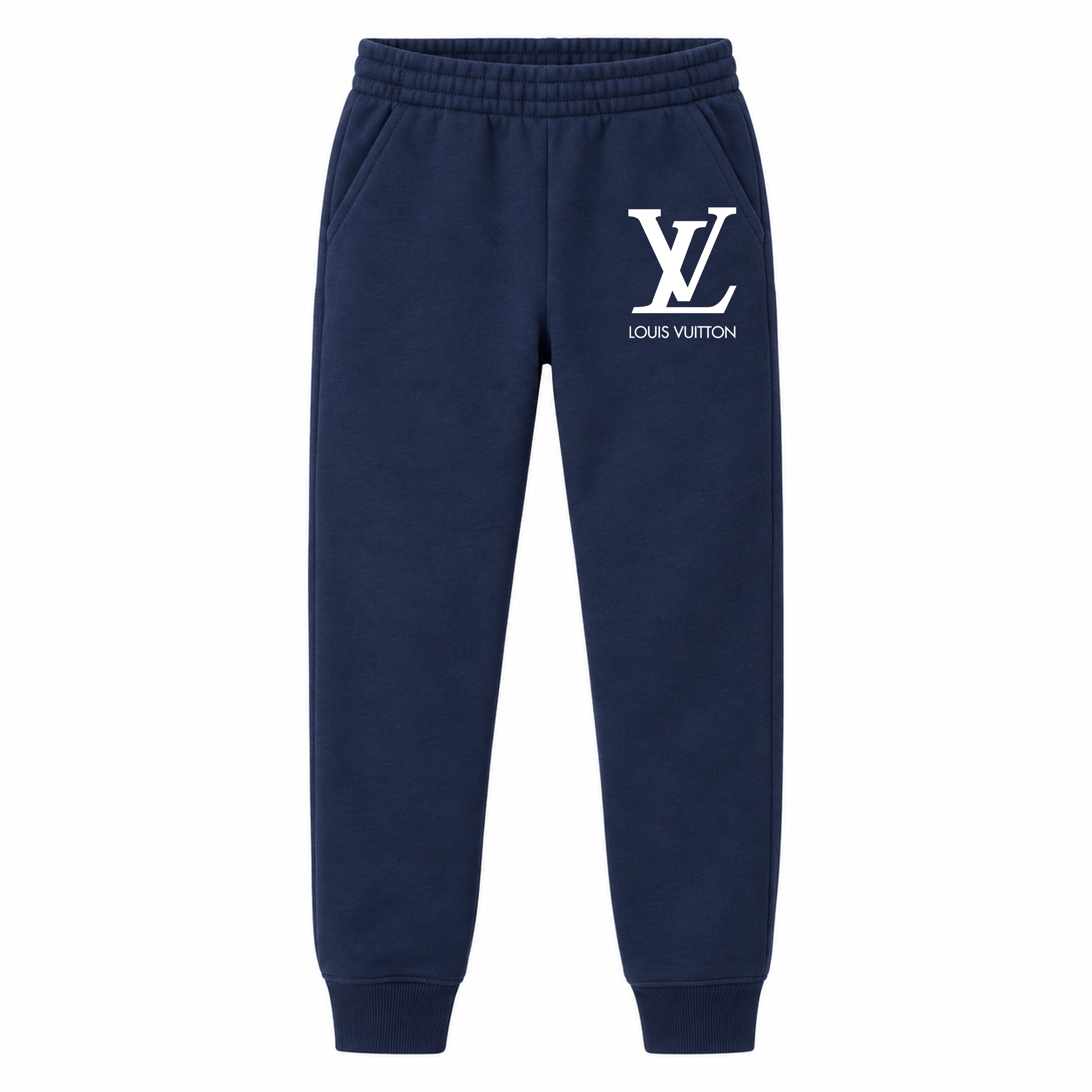 Louis Vuitton youth jogger sweatpants, Navy Blue, Youth Large ages 10–12
