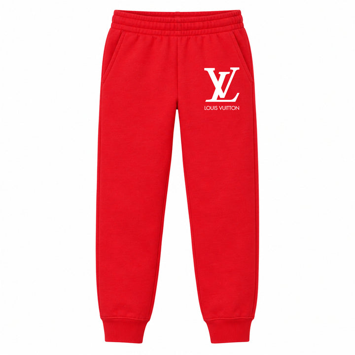Louis Vuitton youth jogger sweatpants, Red, Youth Large ages 10–12