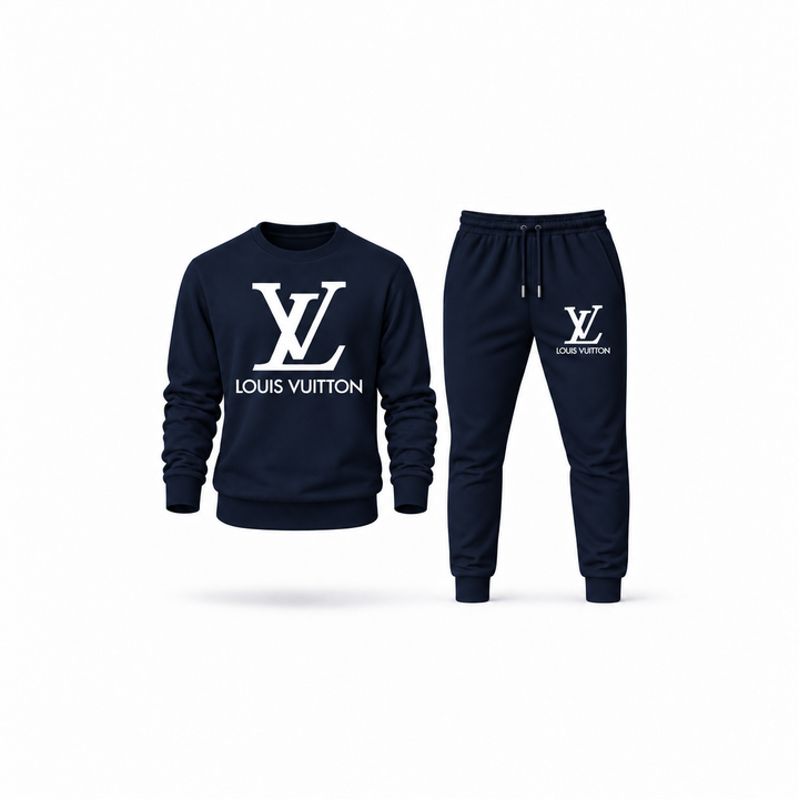 Men's Louis Vuitton Sweatshirt Joggers Set | Color: Navy | Main