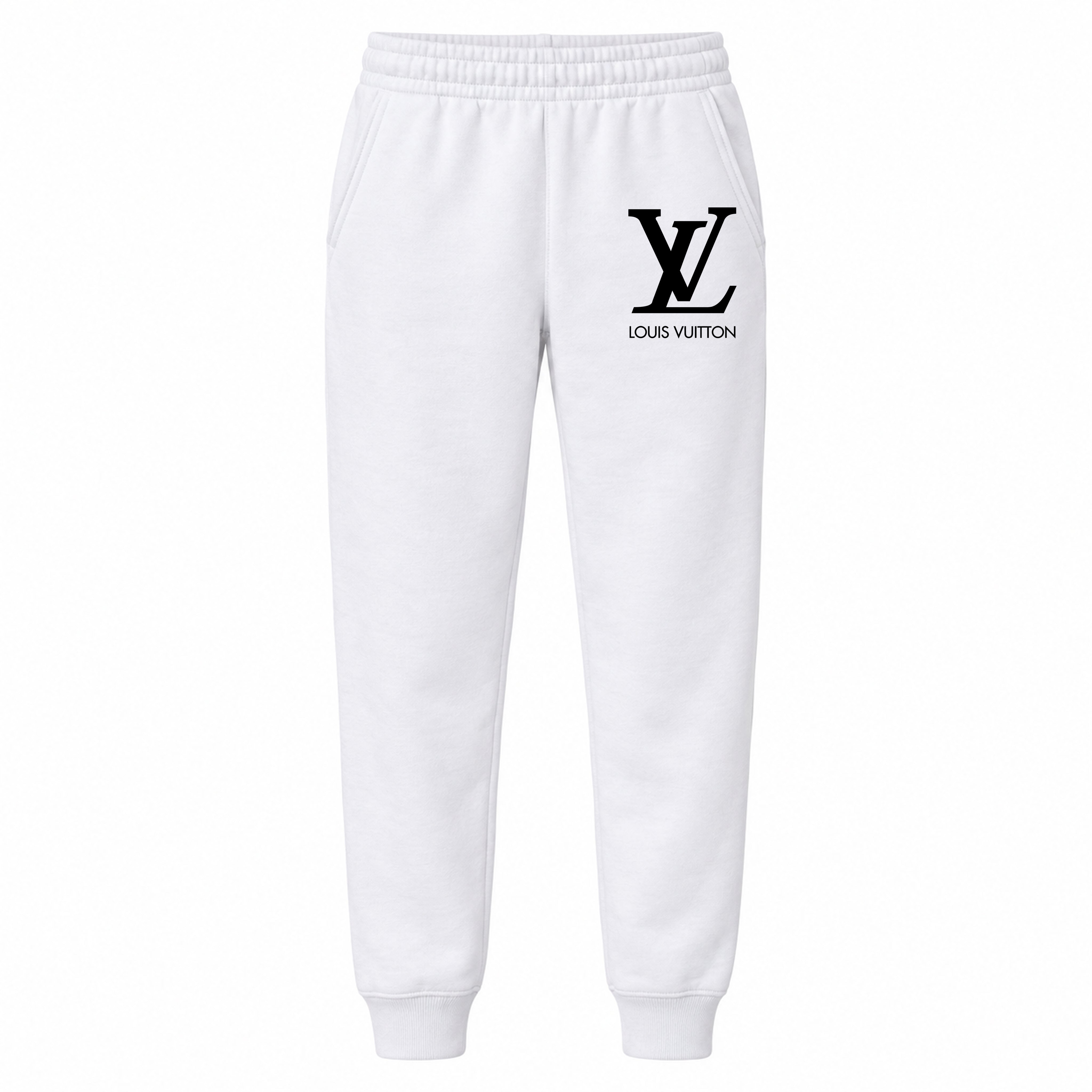 Louis Vuitton youth jogger sweatpants, White, Youth Large ages 10–12