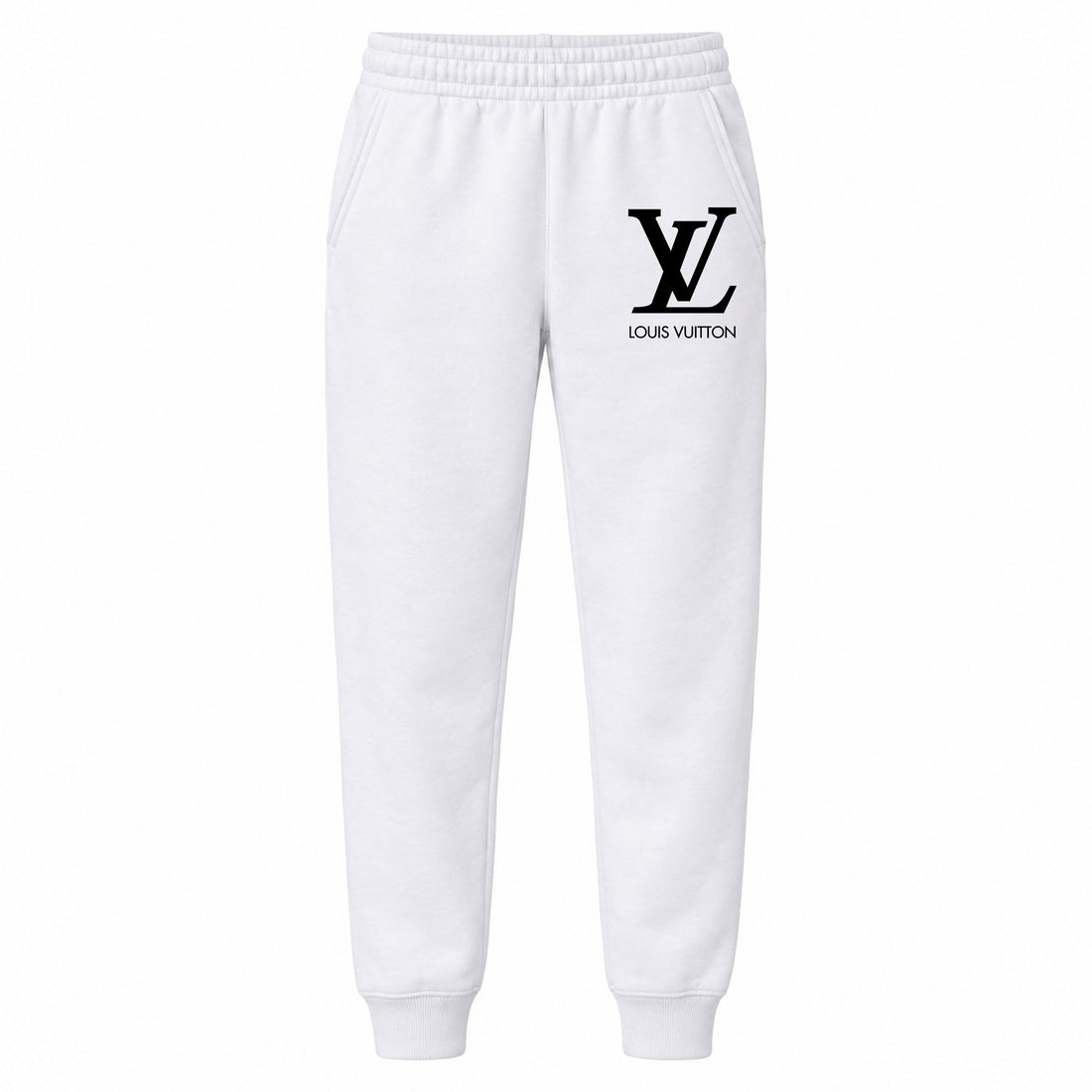 Louis Vuitton youth jogger sweatpants, White, Youth Large ages 10–12