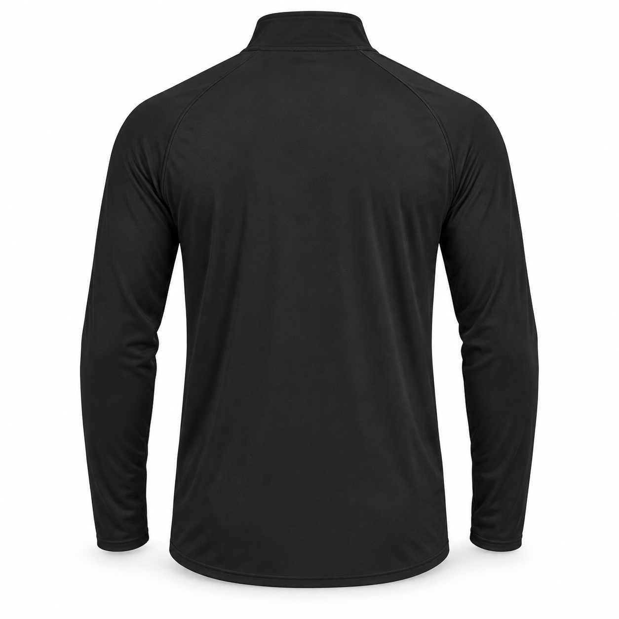 Men's Louis Vuitton Lightweight Quarter-Zip Athletic Shirt Long Sleeve Performance Wear | Color: Black | View 4