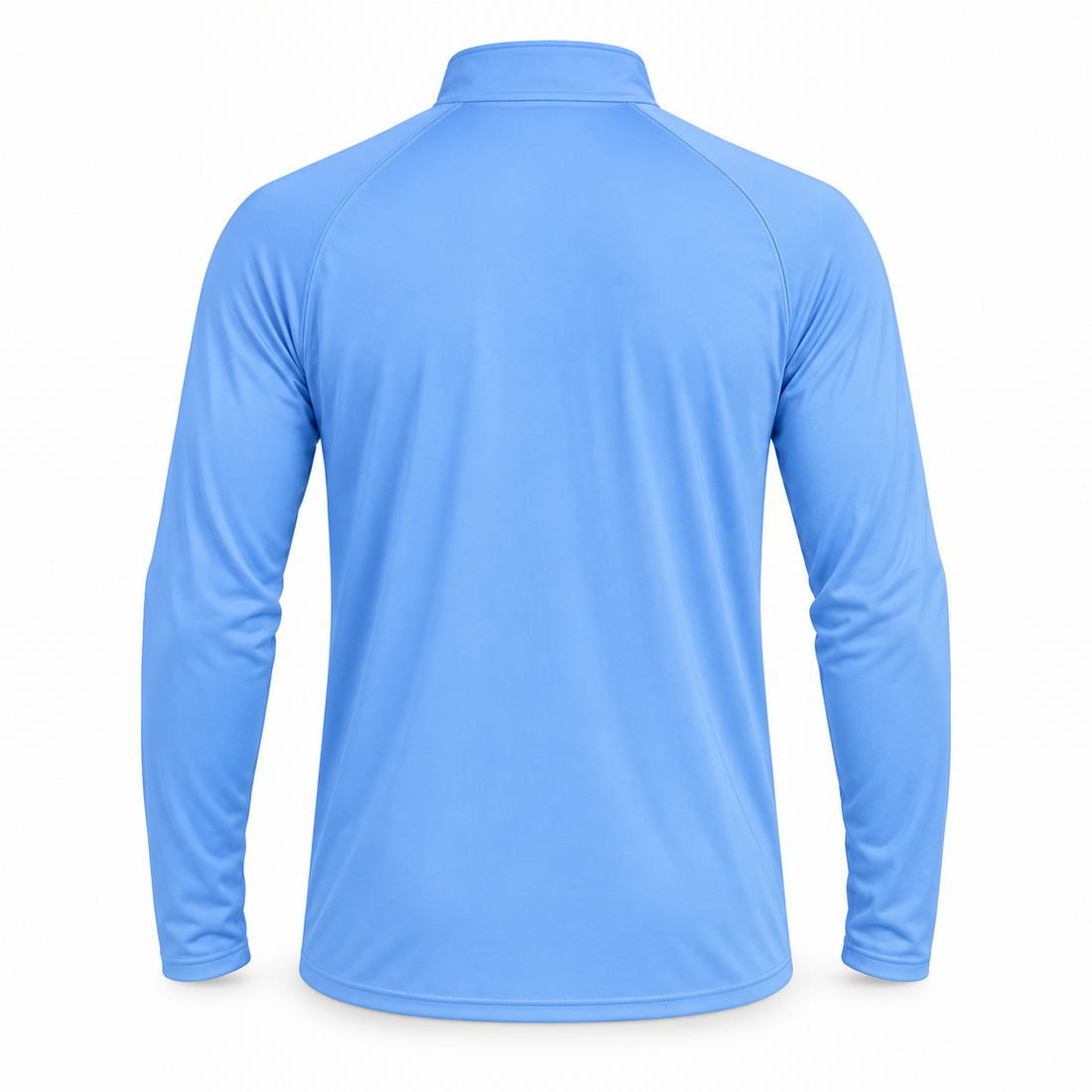 Men's Louis Vuitton Lightweight Quarter-Zip Athletic Shirt Long Sleeve Performance Wear | Color: Light Blue | View 4