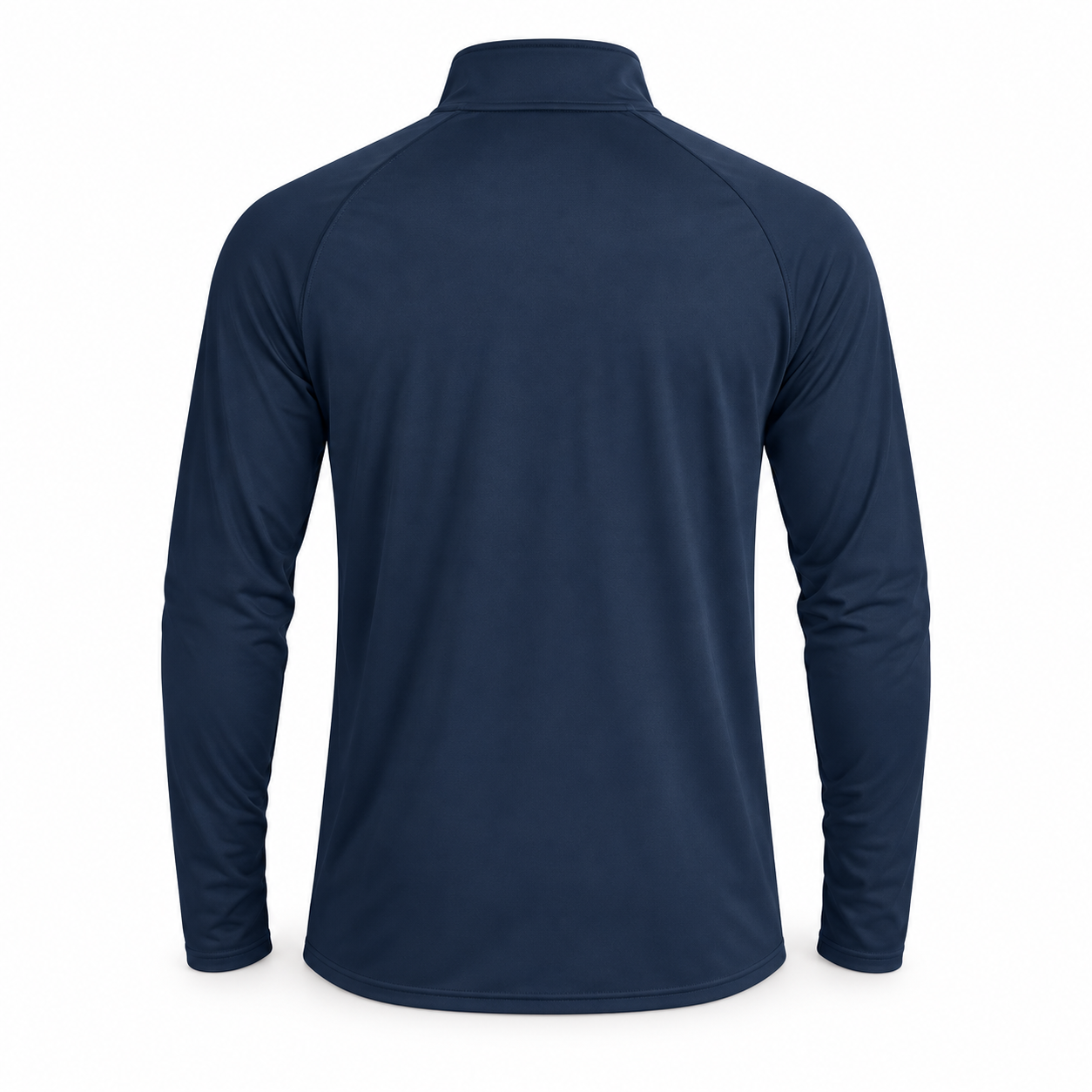 Men's Louis Vuitton Lightweight Quarter-Zip Athletic Shirt Long Sleeve Performance Wear | Color: Navy | View 4