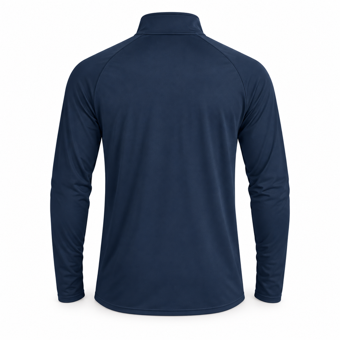 Men's Louis Vuitton Lightweight Quarter-Zip Athletic Shirt Long Sleeve Performance Wear | Color: Navy | View 4