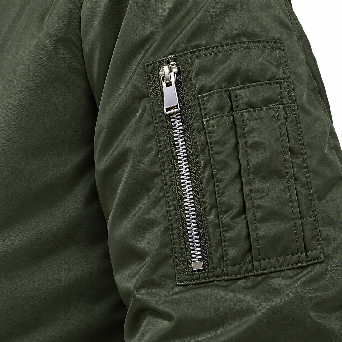 Men's Marni Lightweight Bomber Jacket | Color: Army Green | Image 5