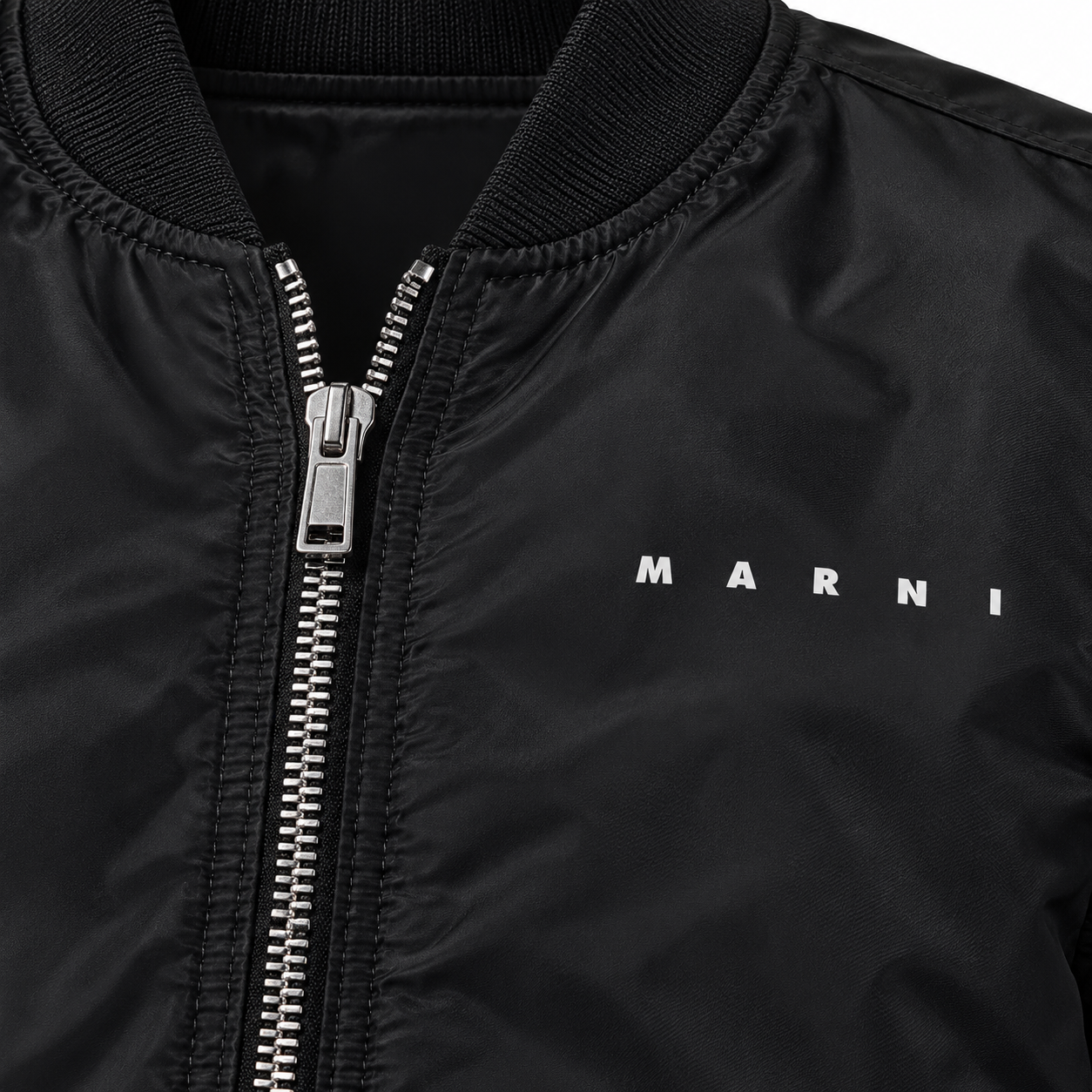 Men's Marni Lightweight Bomber Jacket | Color: Black | Image 2