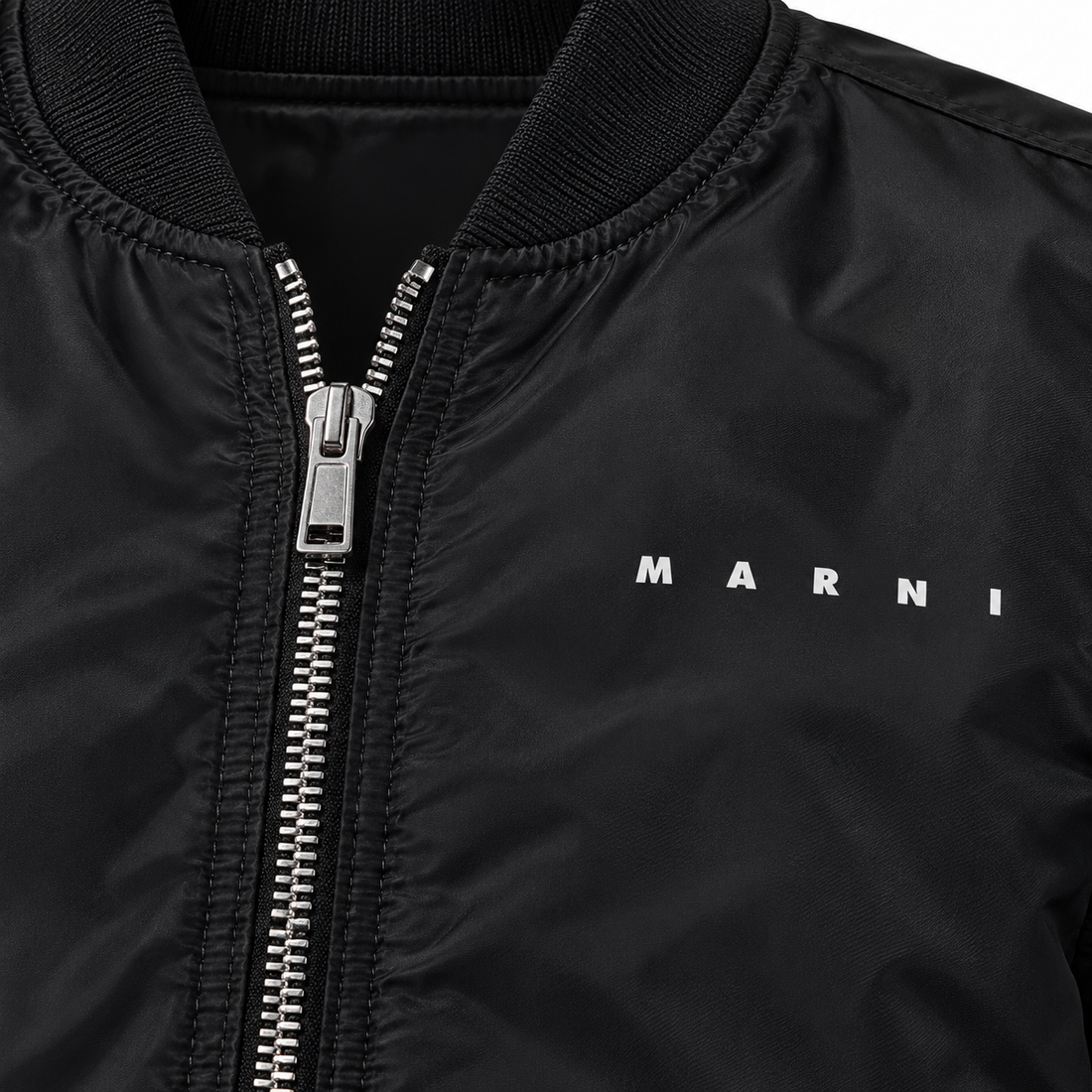 Men's Marni Lightweight Bomber Jacket | Color: Black | Image 2