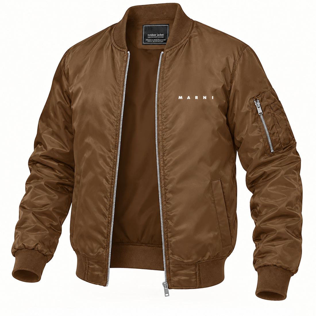 Men's Marni Lightweight Bomber Jacket | Color: Brown | Image 4