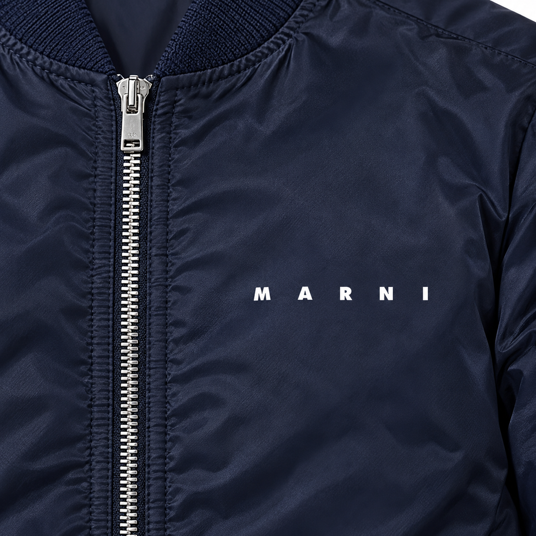 Men's Marni Lightweight Bomber Jacket | Color: Navy | Image 2